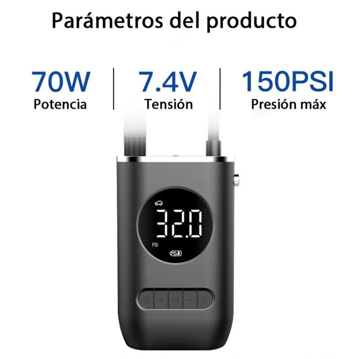MIni Compresor TurboAir | Infla cualquier llanta en minutos, sin esfuerzo